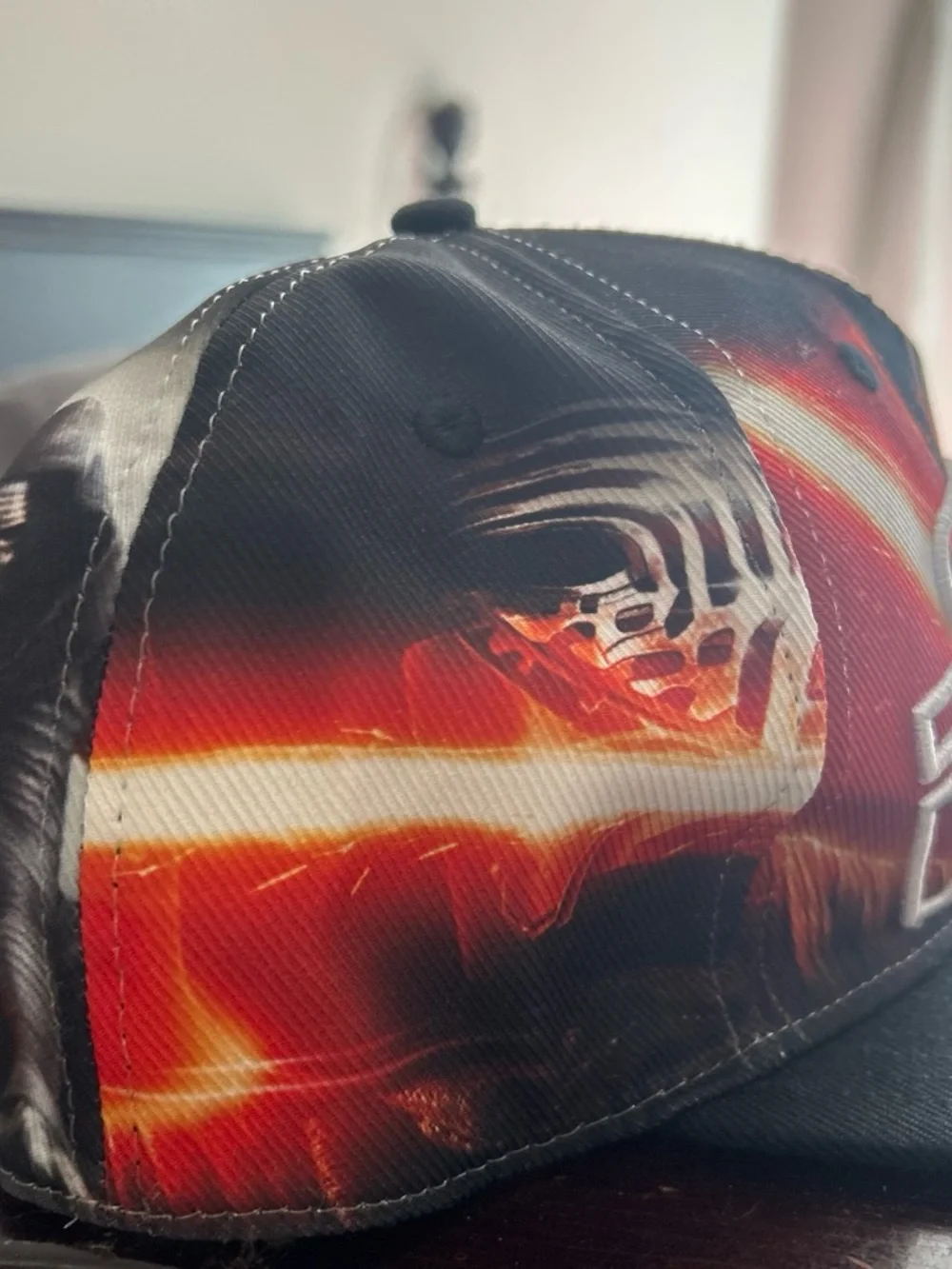 Star Wars Black and Orange Kylo Ren Embroidered Snapback Hat